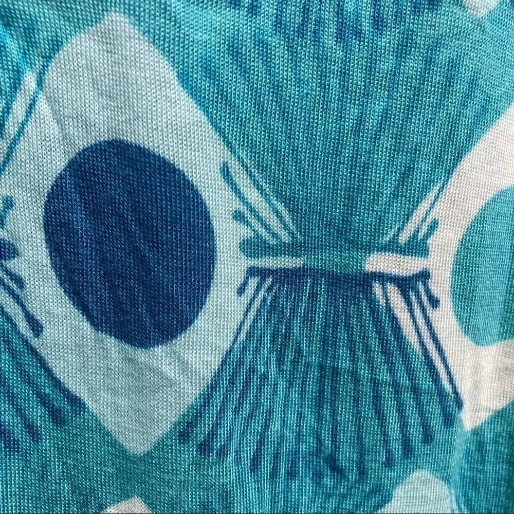Tracy Lynn Blue Pattern Dress, Size XL